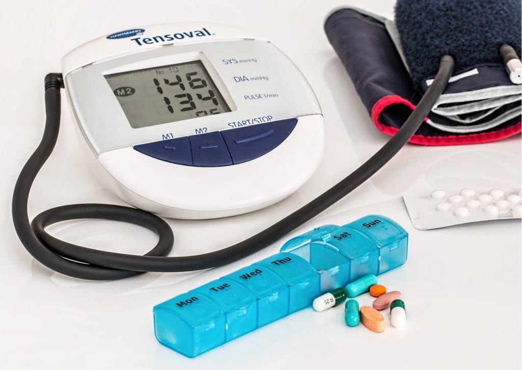 健康状態の管理　血圧計
